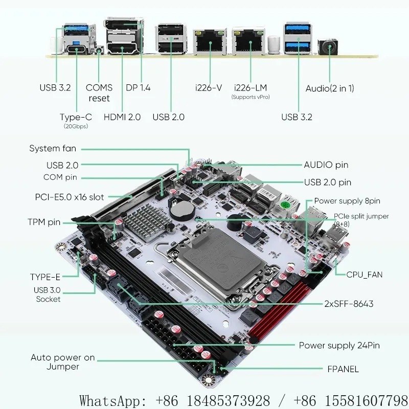 LGA1700 Q670 Mini ITX NAS moed - Nas Motherboard 8 Sata Mini Itx recensie en prijs