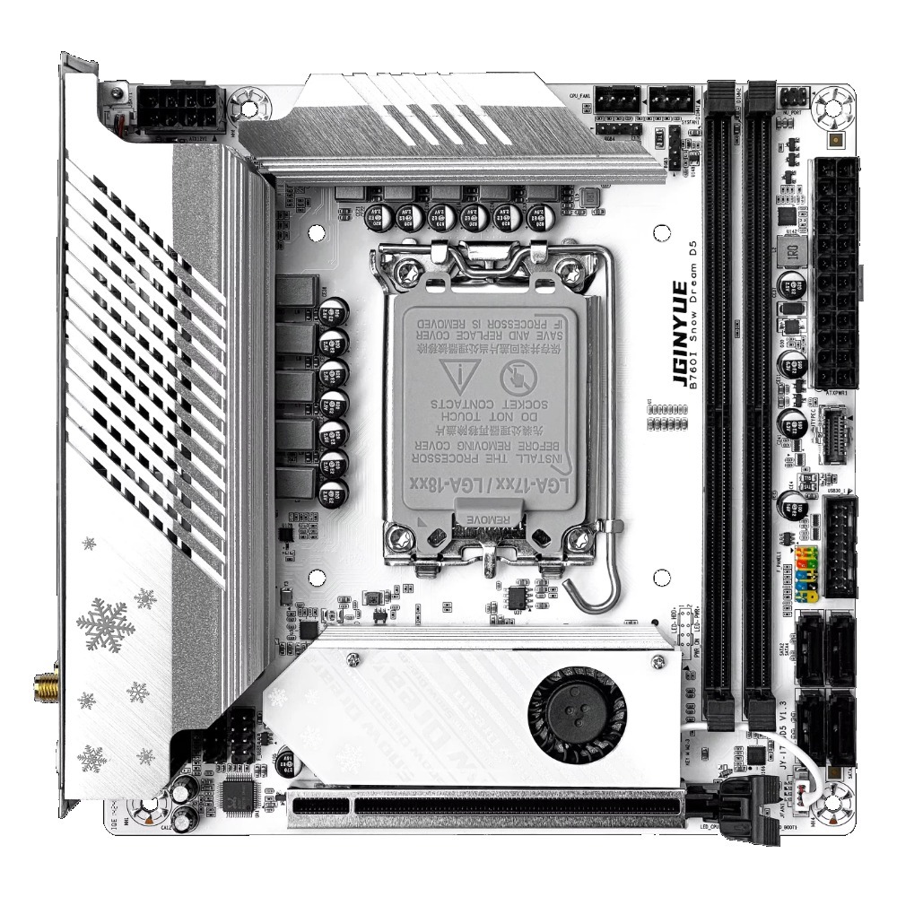 JGINYUE B760i-Snow Dream moede - Lga1700 Itx Motherboard Ddr5 recensie en prijs