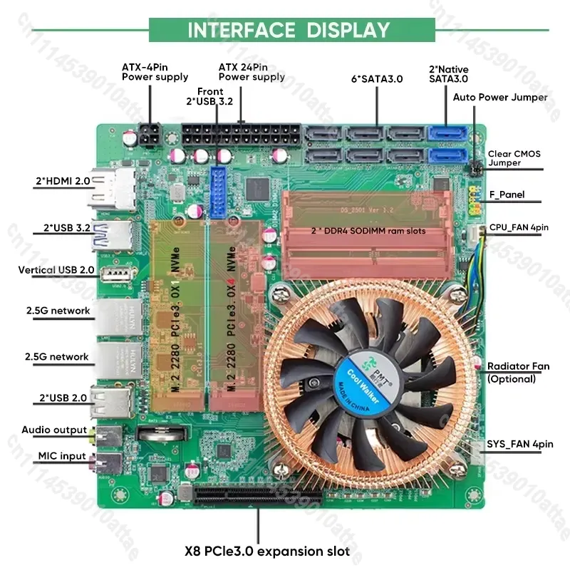 Compatibel met Topton AMD Ryze - Nas Motherboard 8 Sata Mini Itx recensie en prijs